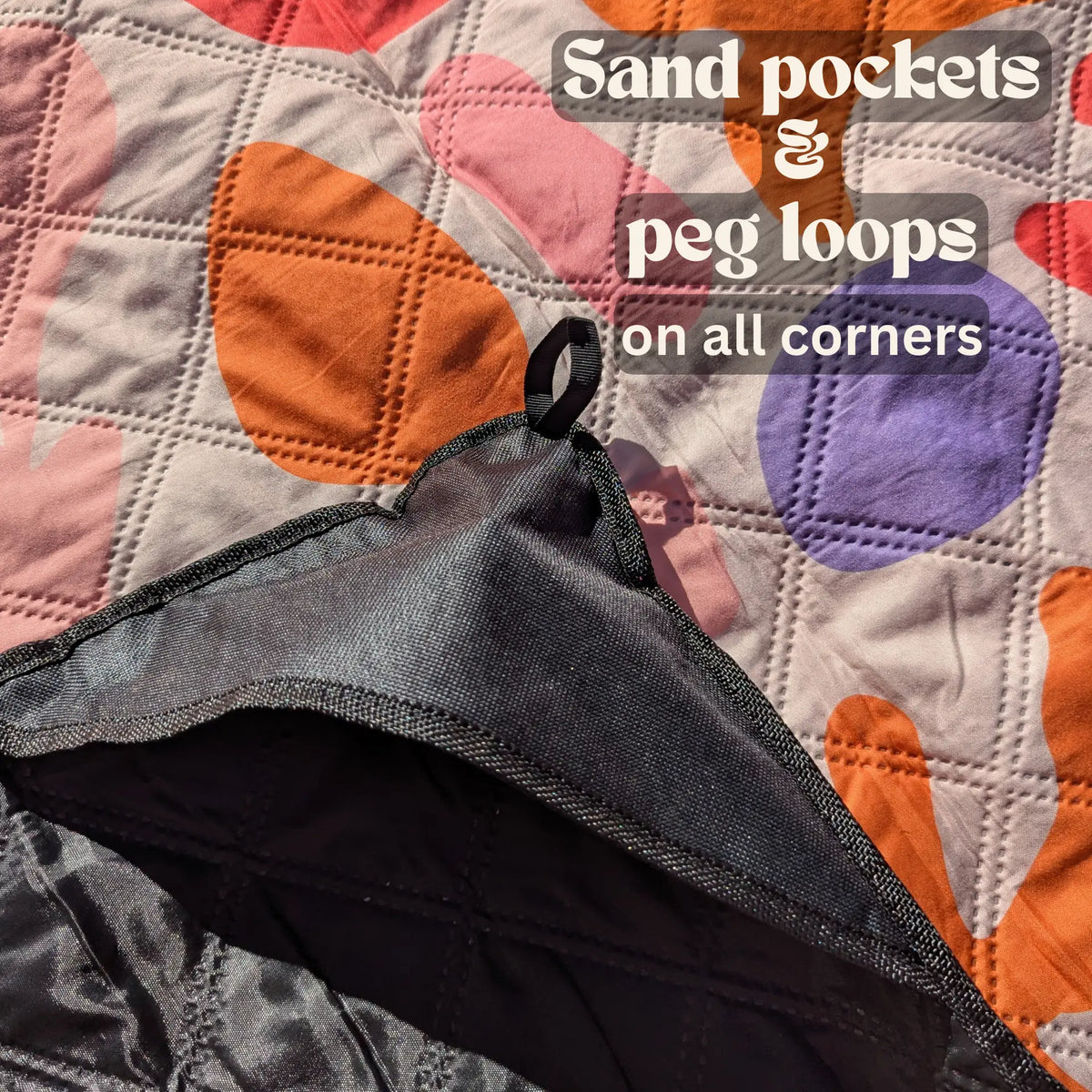 Coral Bloom Beach & Picnic Rug