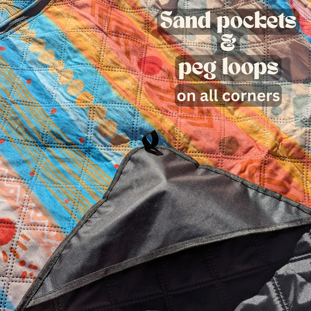 Sunkist Stripes Beach & Picnic Rug