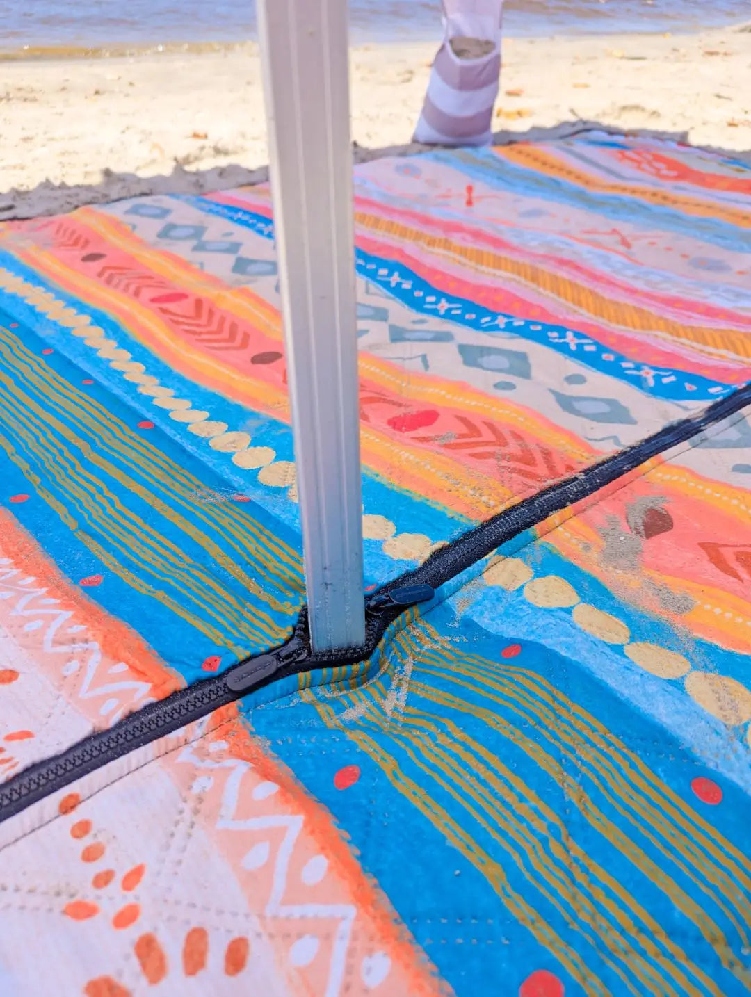 Sunkist Stripes Beach & Picnic Rug