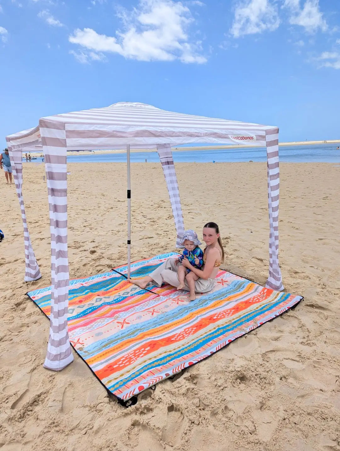 Sunkist Stripes Beach & Picnic Rug