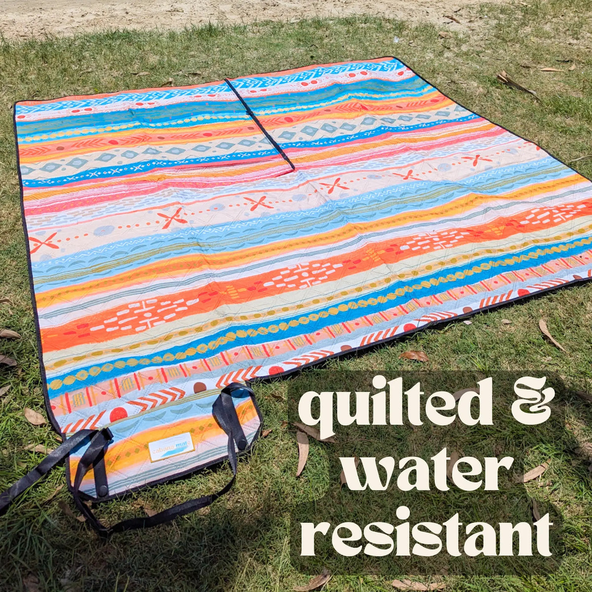Sunkist Stripes Beach & Picnic Rug